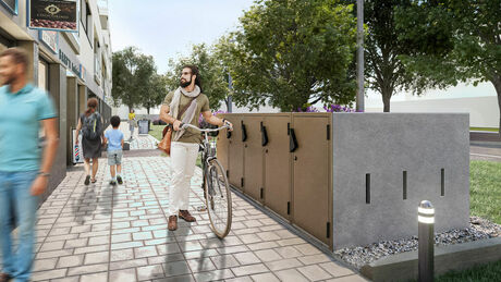 Bringabox betonszerkezetű kerékpártárolók